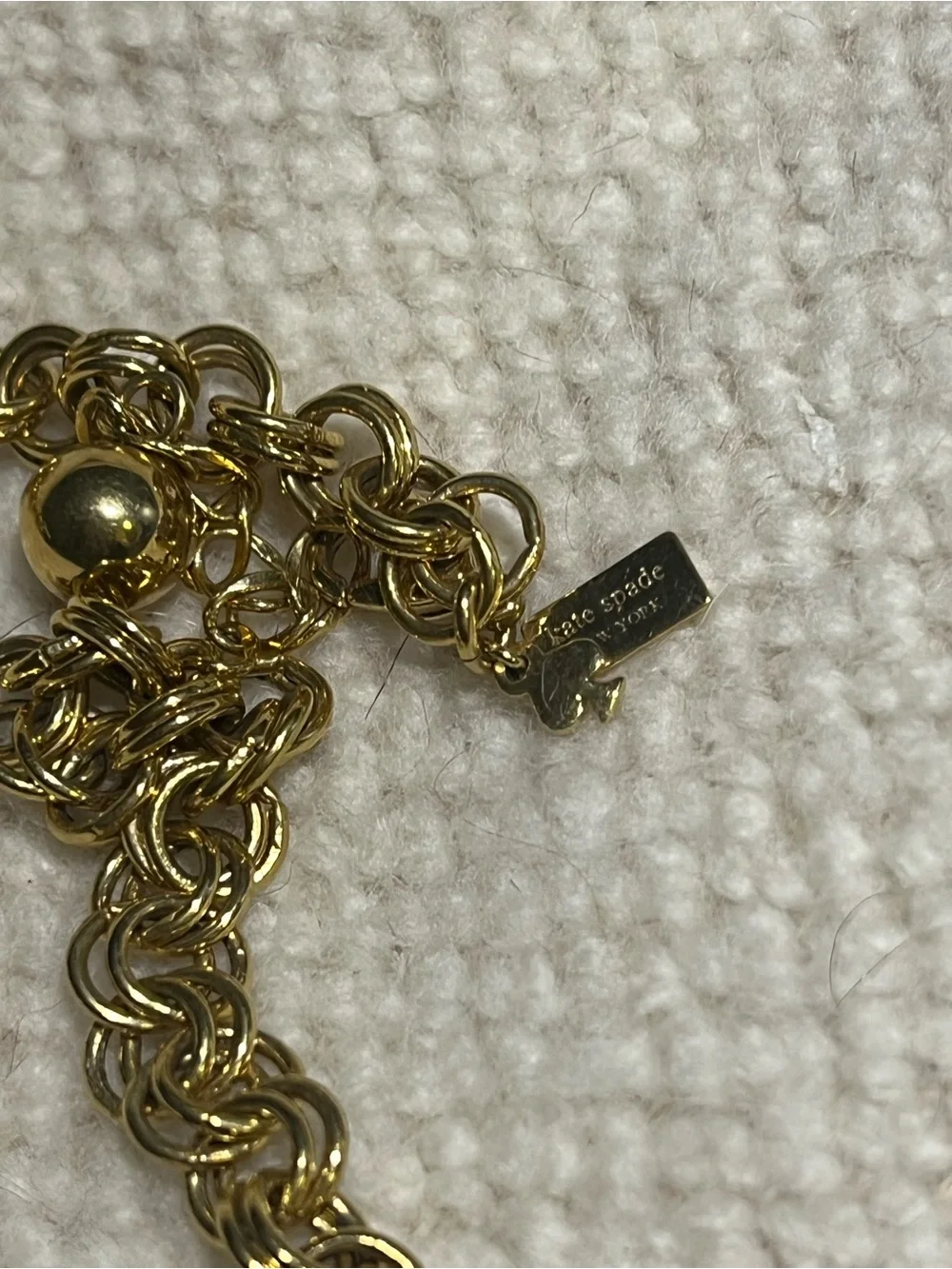 Kate Spade resin black and white necklace